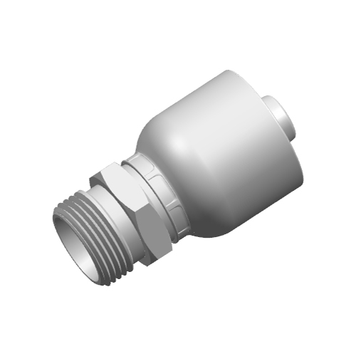 10411Y / 10412Y Metric Male 24°Cone Light Series One-Piece Hydraulic Hose Fitting